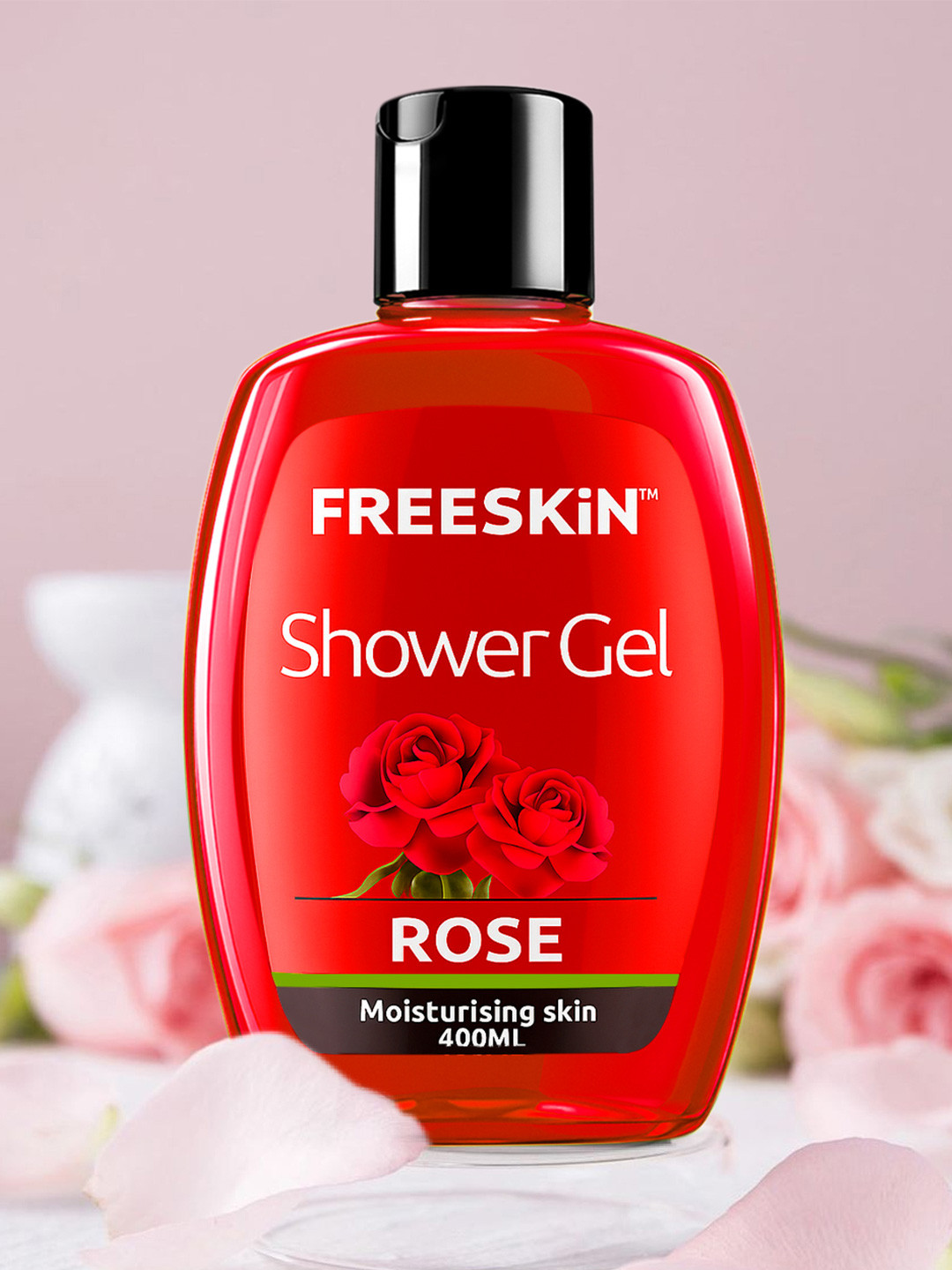 Freeskin Rose Shower Gel For Deeply Moisturises Skin - 400 ml