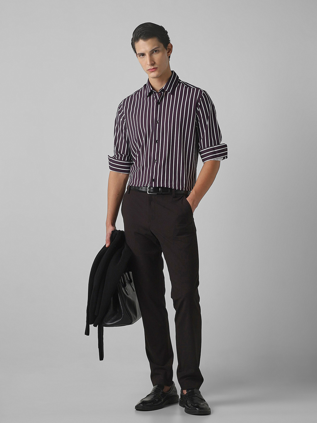 Mufti Men Spread Collar Slim Fit Casual Shirt