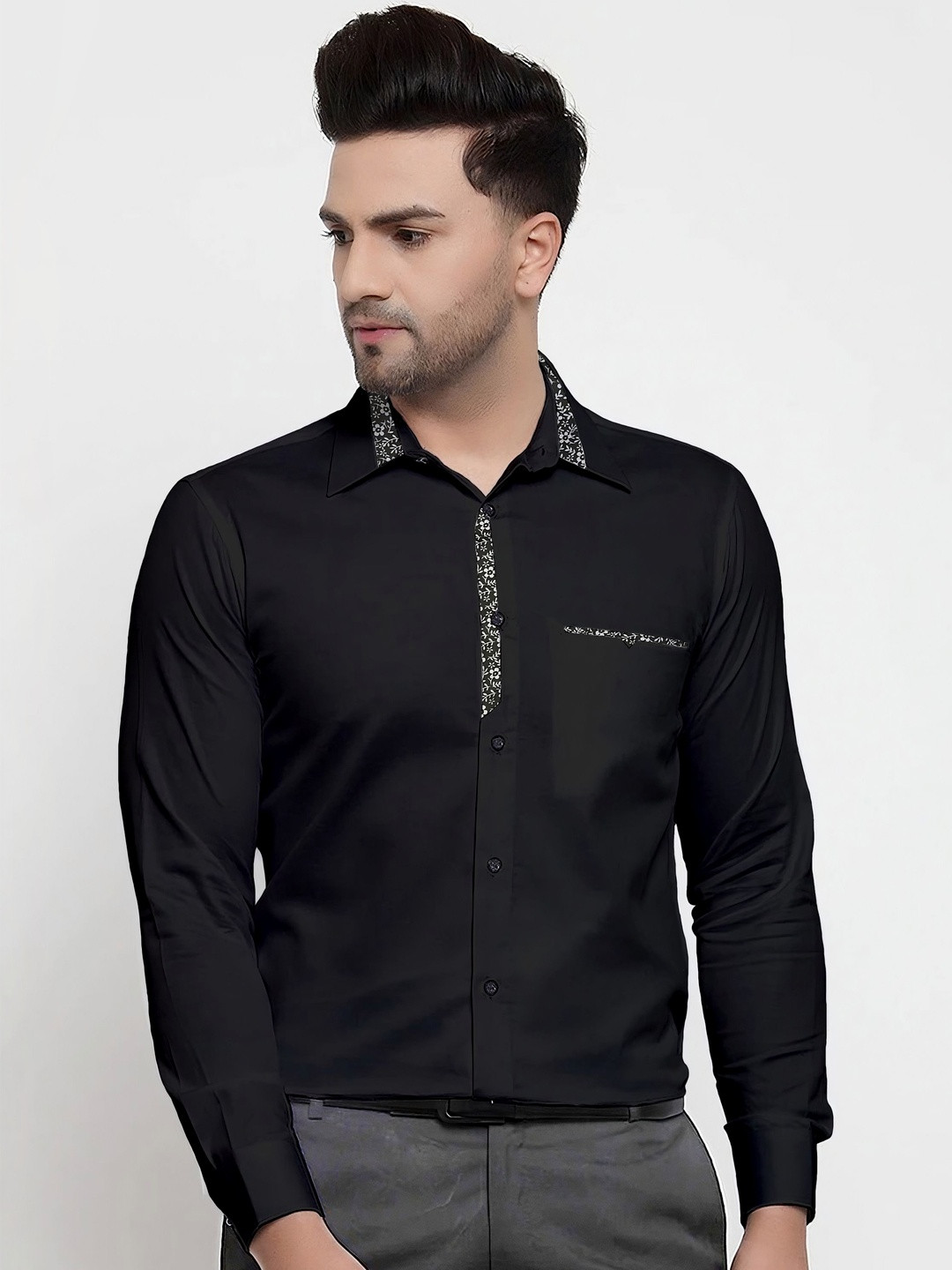 WEBRIC Men Slim Fit Formal Shirt