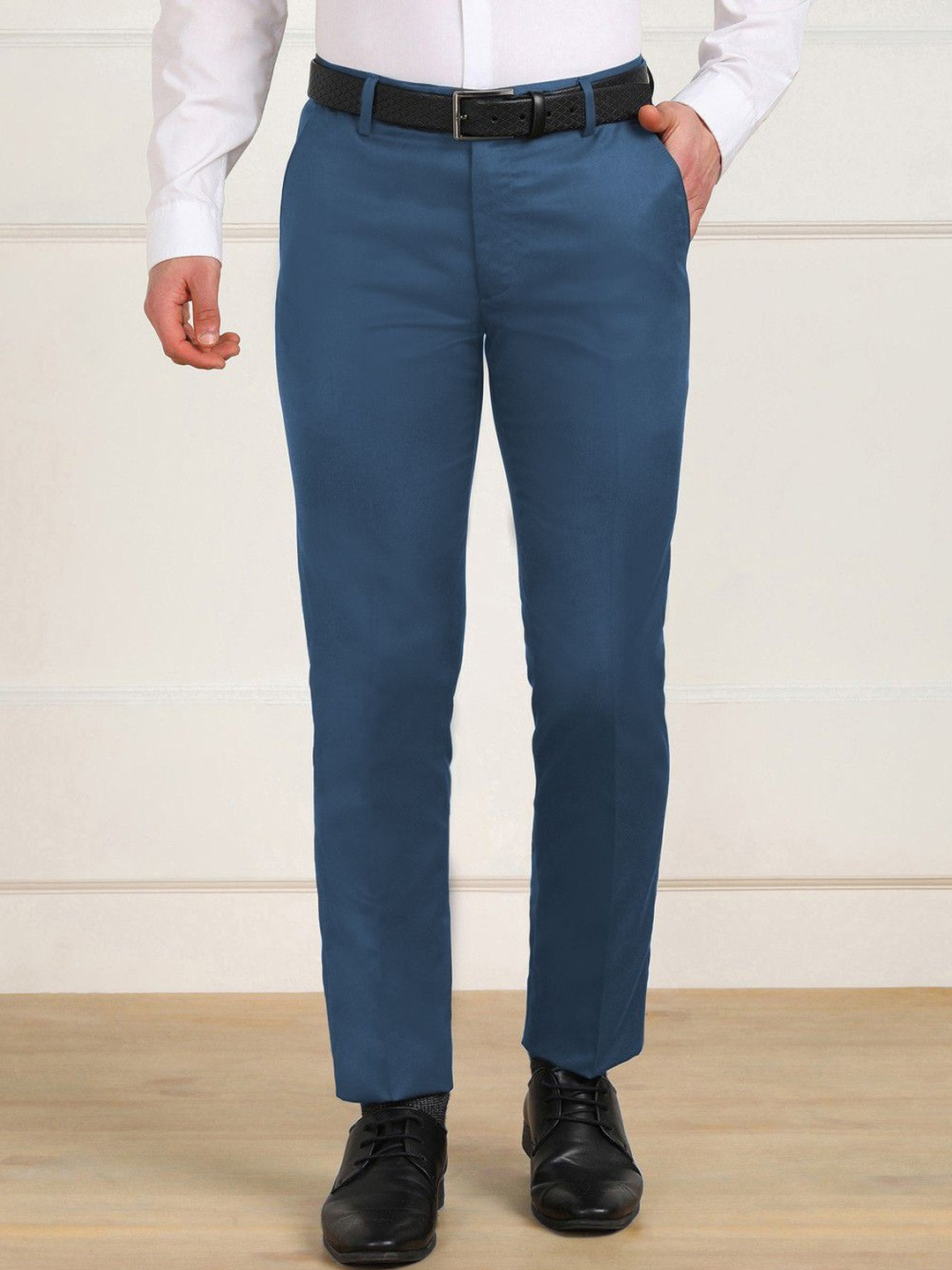 STREETVIBES Men Smart Trousers