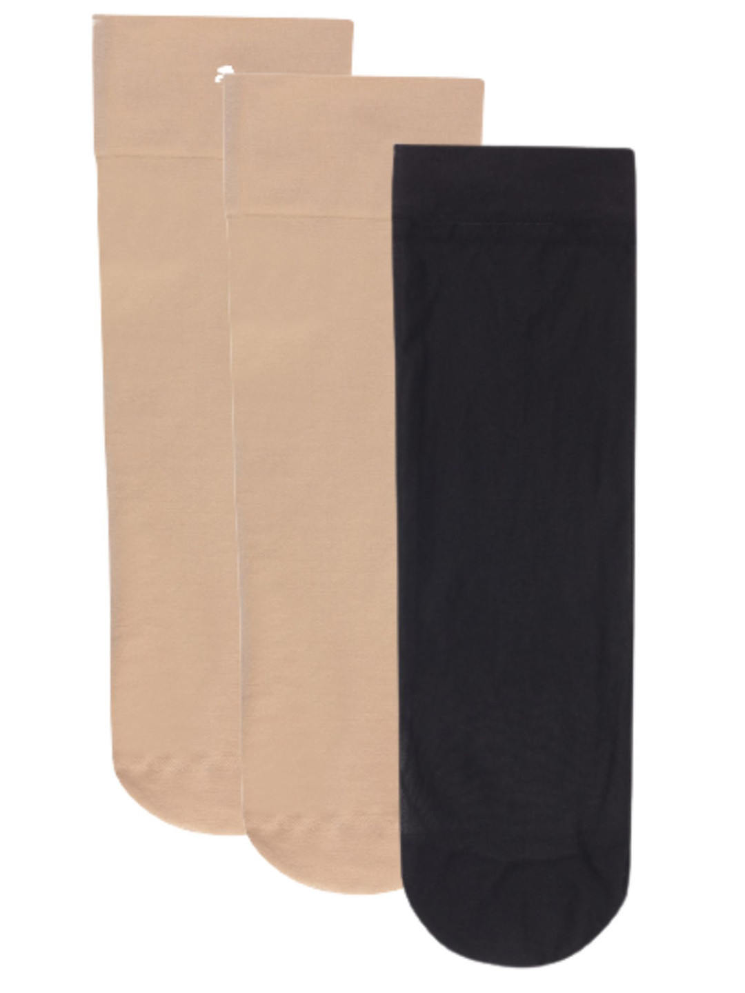 N2S NEXT2SKIN Women Pack Of 3 Assorted Ankle-Length Socks