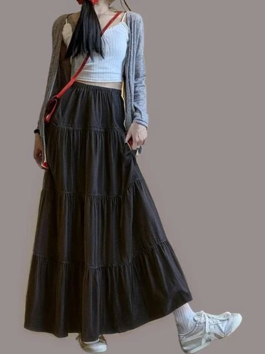 LADYANA Maxi Flared Skirts