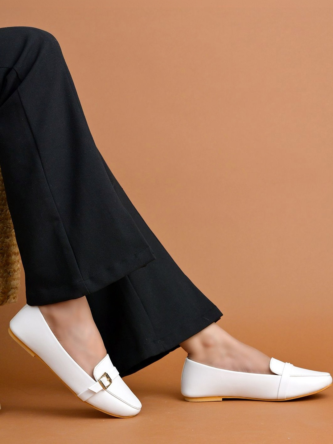 Stylestry Round Toe Slip-On Ballerinas