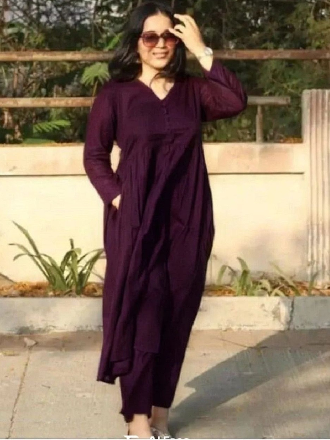 GOBYA Women Regular Kurta with Trousers