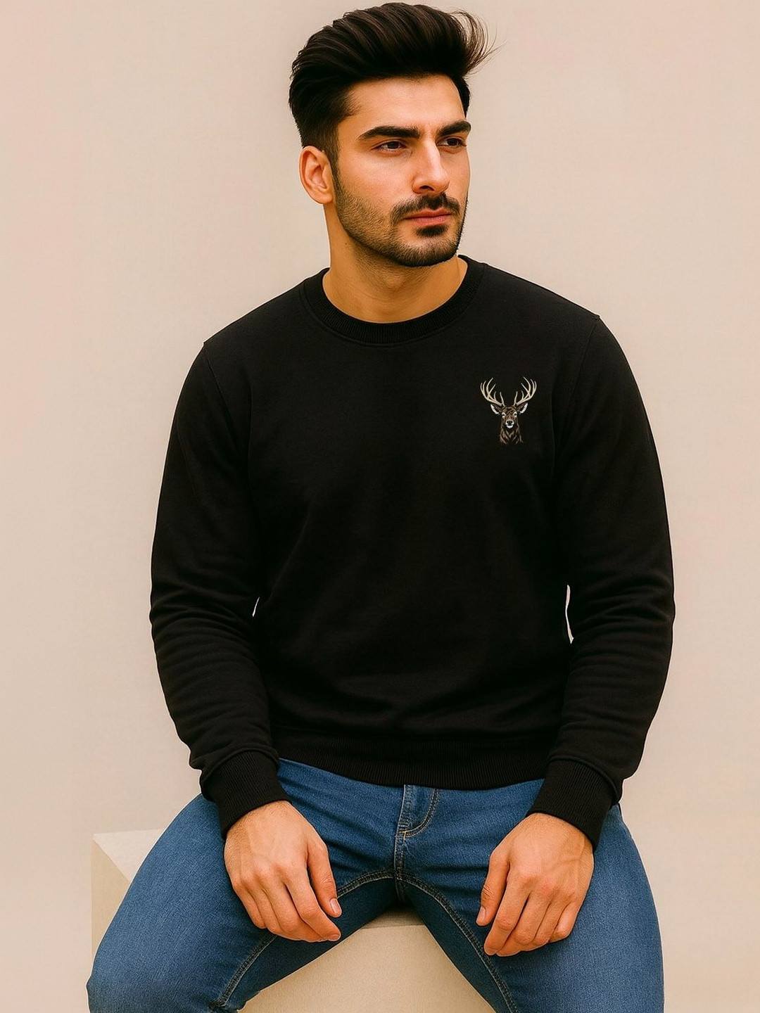 Moda Rapido Men Printed Sweatshirt