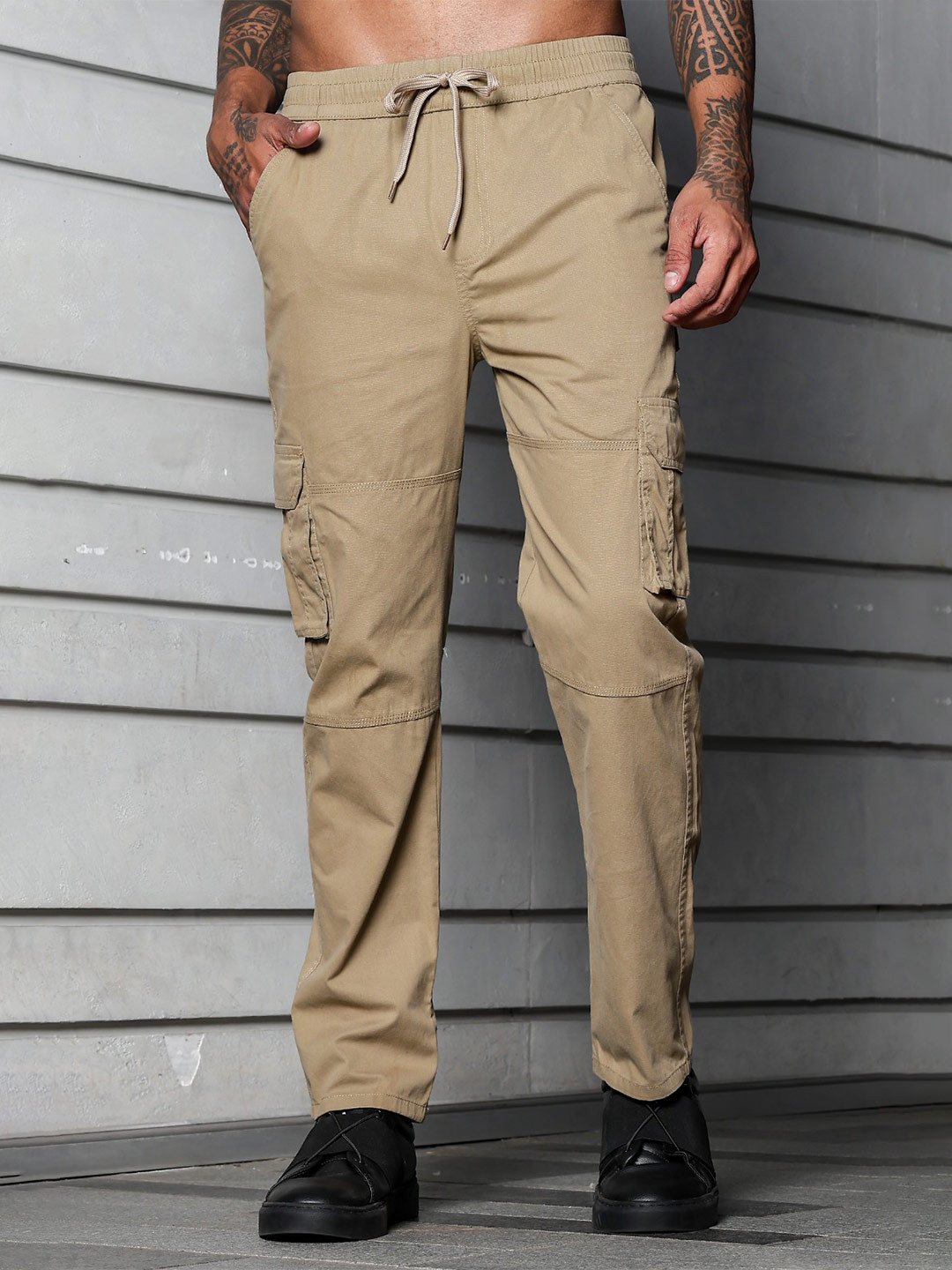 FABRIPPLE Men Original Loose Fit Cargos Trousers