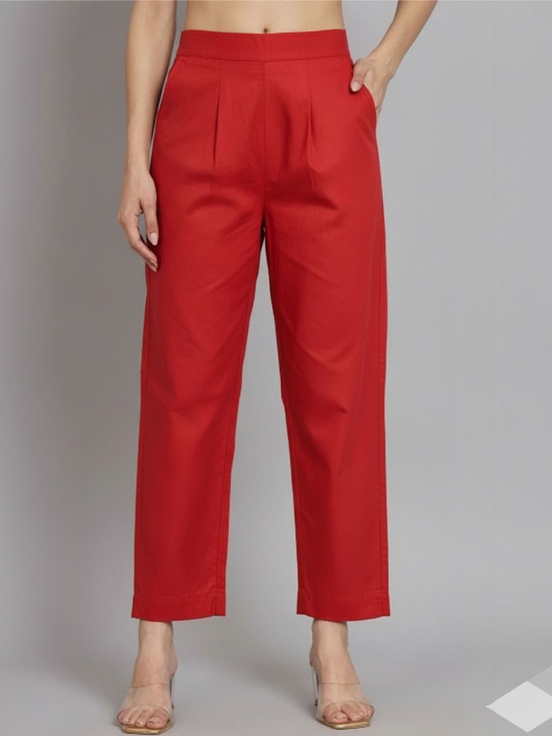 REAM Women Relaxed Loose Fit Pleated Trousers