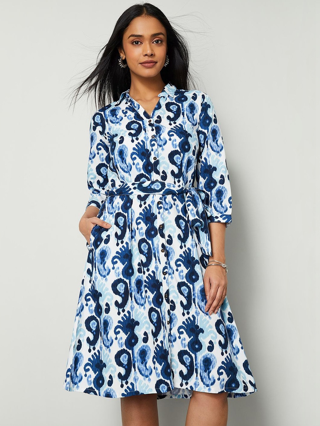 Colour Me by Melange Print Dress