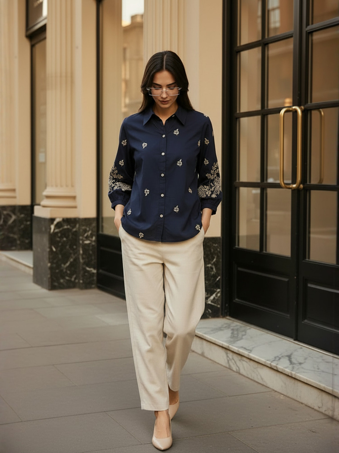 ZUMMER Women Smart Casual Shirt