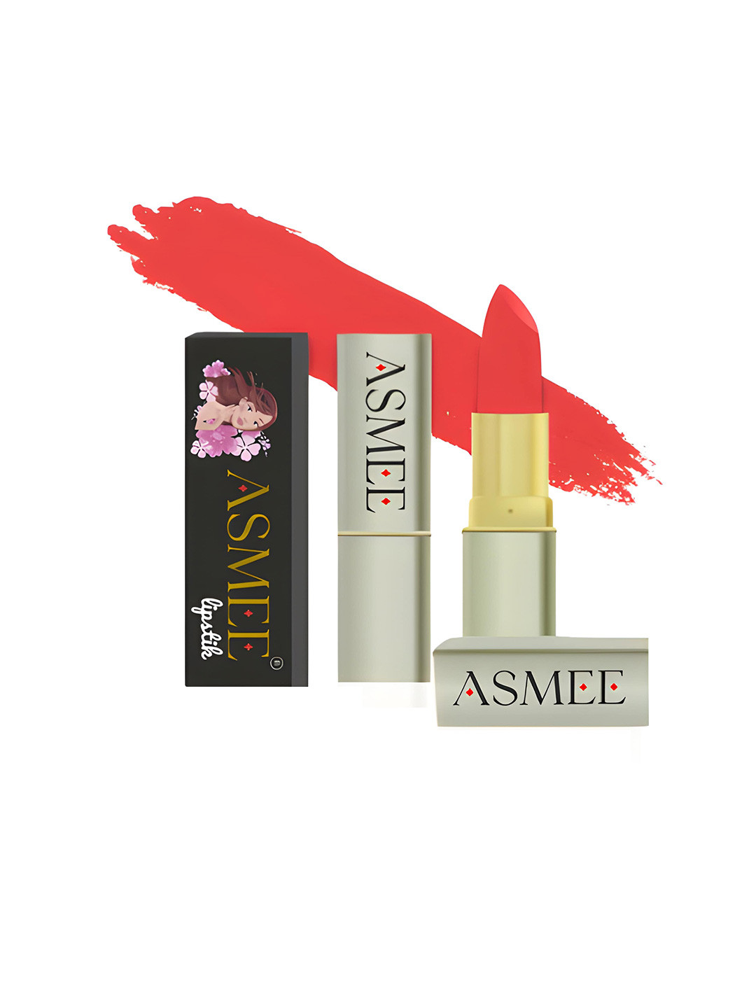 ASMEE Long Lasting & Non Transfer Matte Lipstick 4.2 g- Tangerine DI-0209