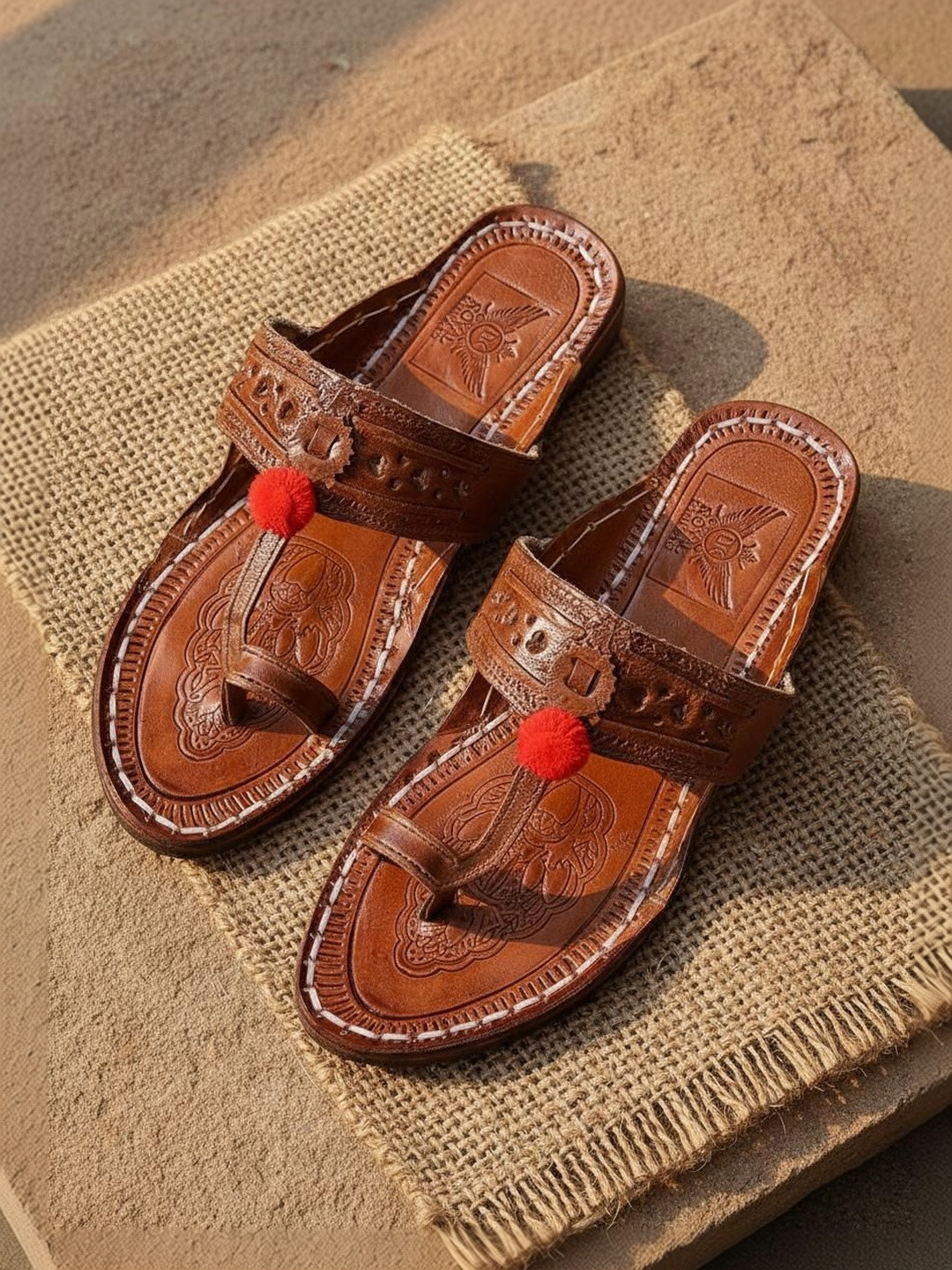 ROYAL KHWAAB Women Ethnic Leather Fashion Sandals