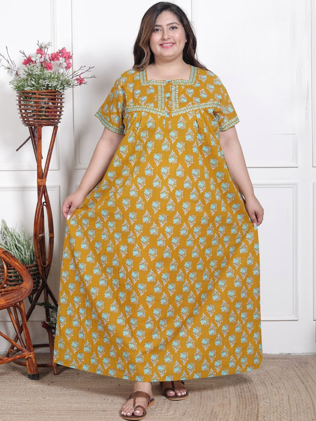 Rapariga Printed Maxi Nightdress