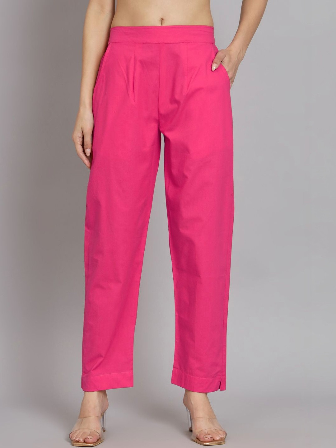 REAM Women Relaxed Loose Fit Pleated Trousers
