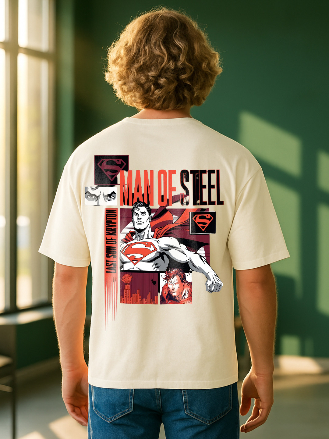 BDSQUARE Men Superman Printed T-shirt
