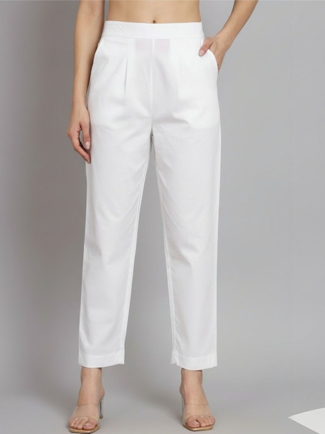 REAM Women Relaxed Loose Fit Pleated Trousers