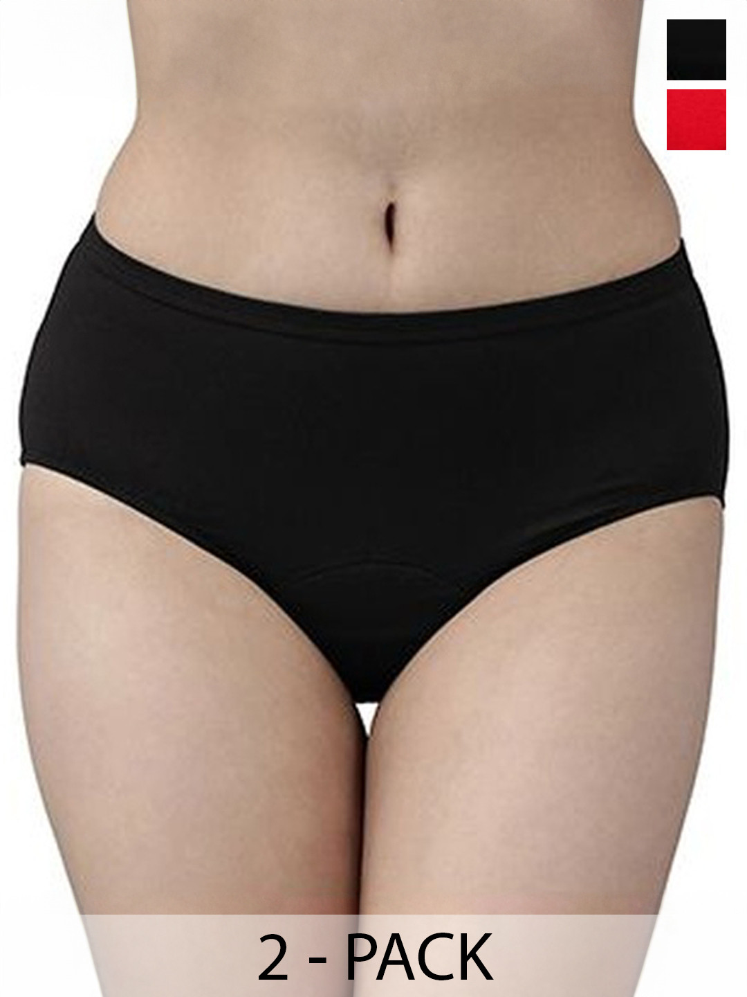 Diving Deep Pack Of 2 Cotton Mid-Rise Period Briefs