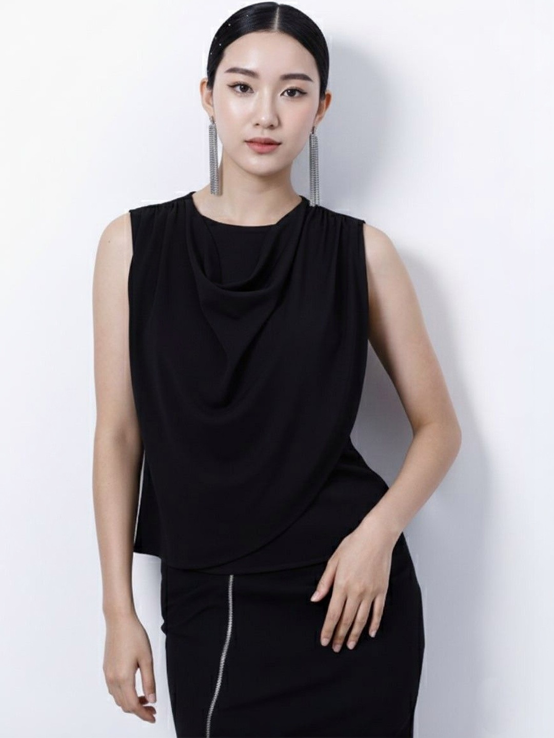 Pookiie Cowl Neck Top