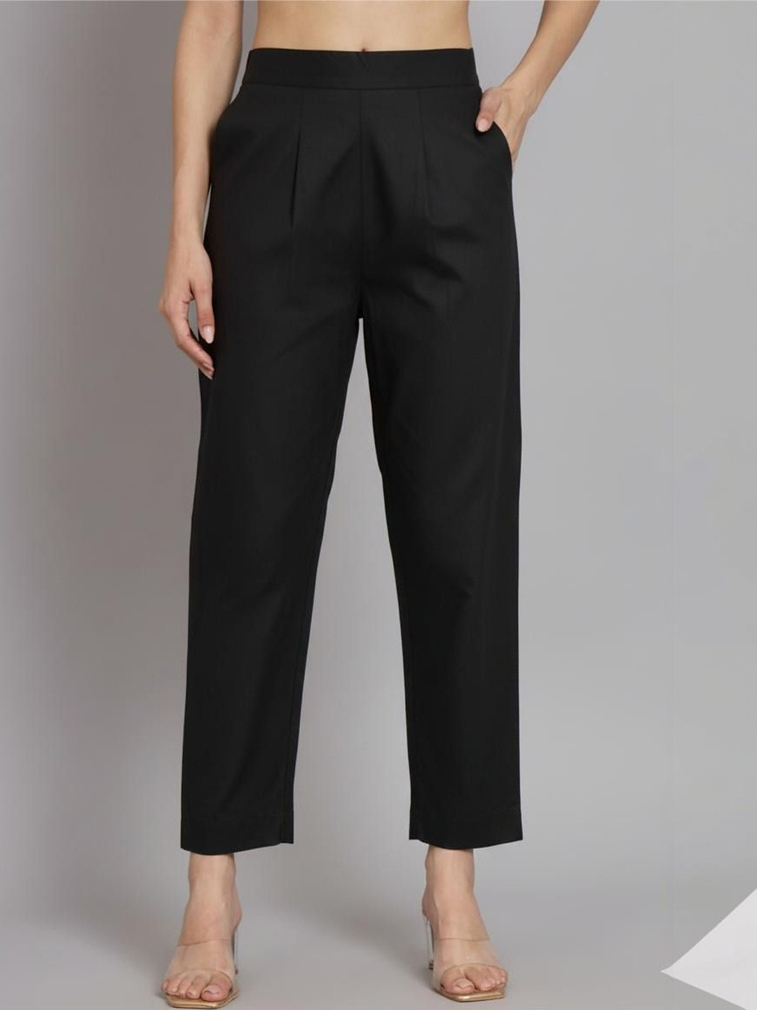 REAM Women Relaxed Loose Fit Pleated Trousers