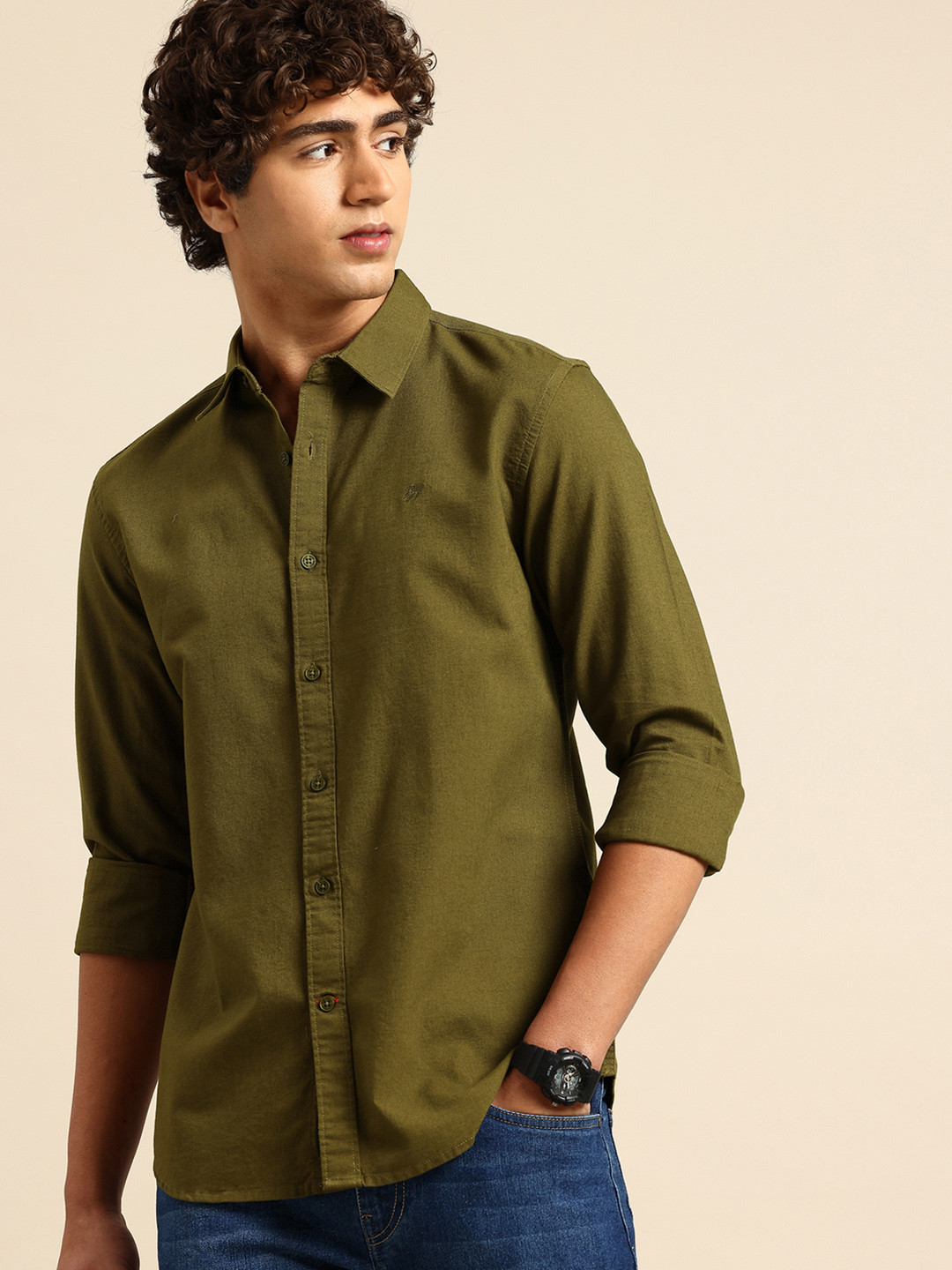 Being Human Pure Cotton Casual Shirt