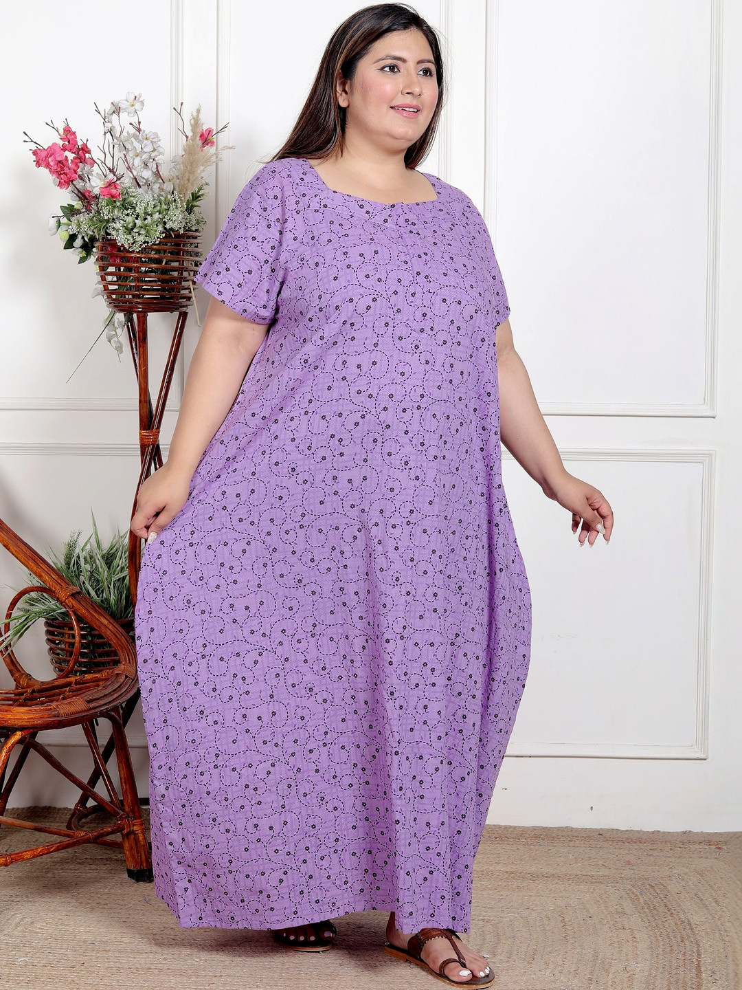 Rapariga Printed Maxi Nightdress