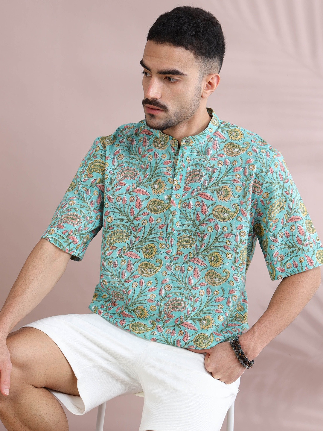 FILORI STUDIO Men Floral Printed Floral Kurta
