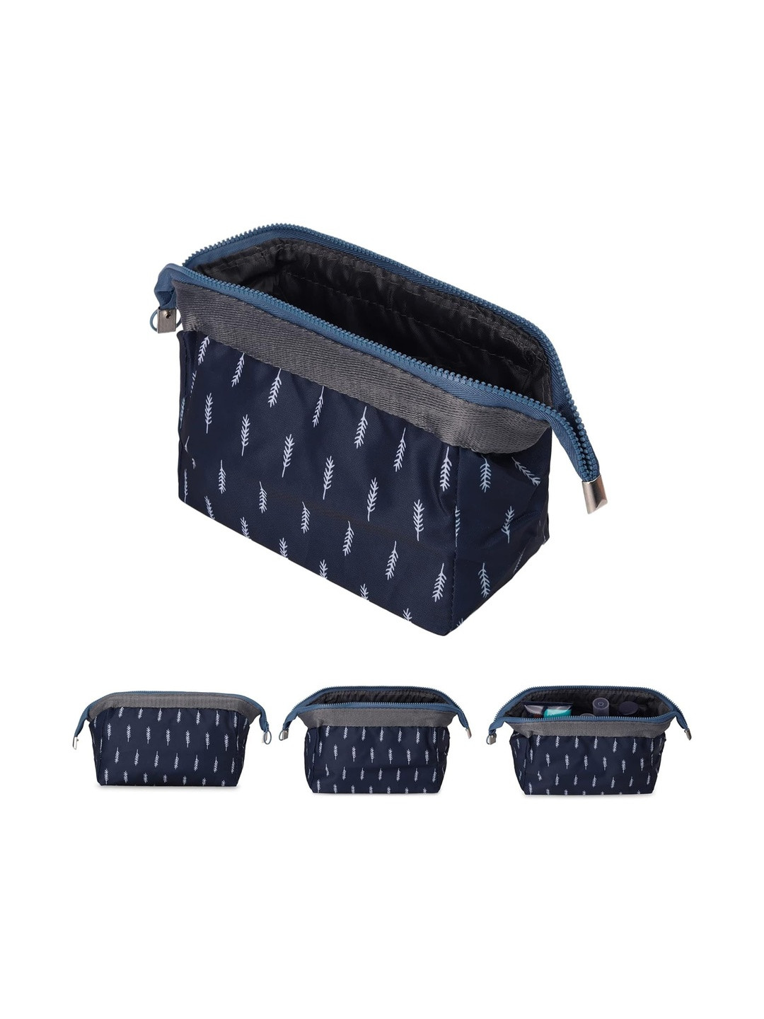 Firstseen Blue Cosmetic & Makeup Pouch Travel Organizer Bag
