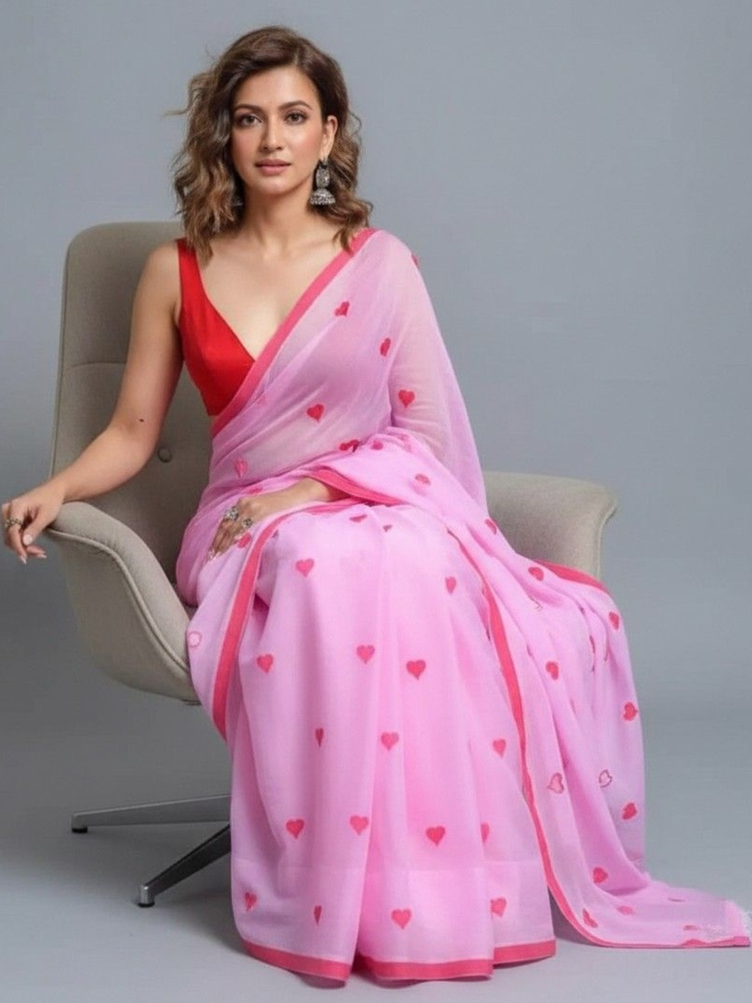 Brynbrit Art Silk Khadi Saree