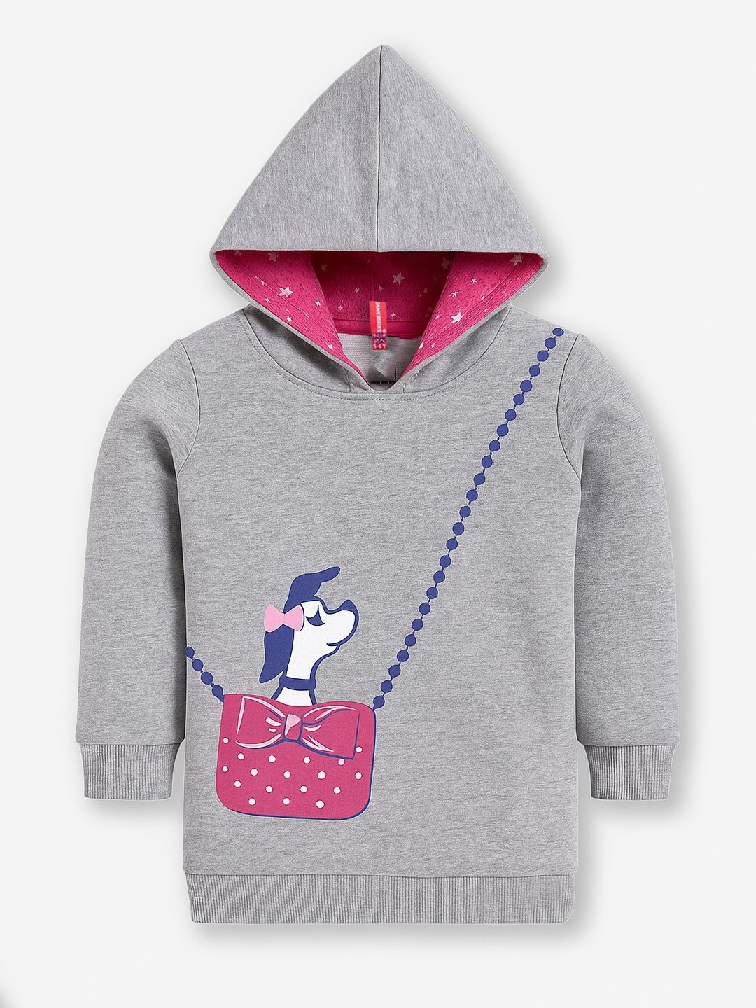 Here&Now X Game Begins Girls Printed Hooded Sweatshirt