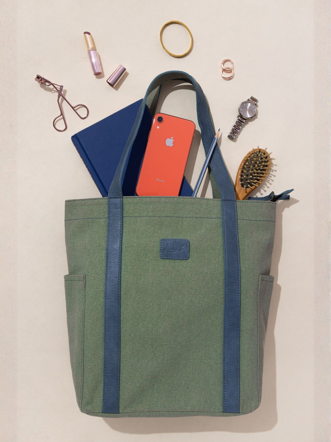 Mona B Shopper Canvas Tote Bag