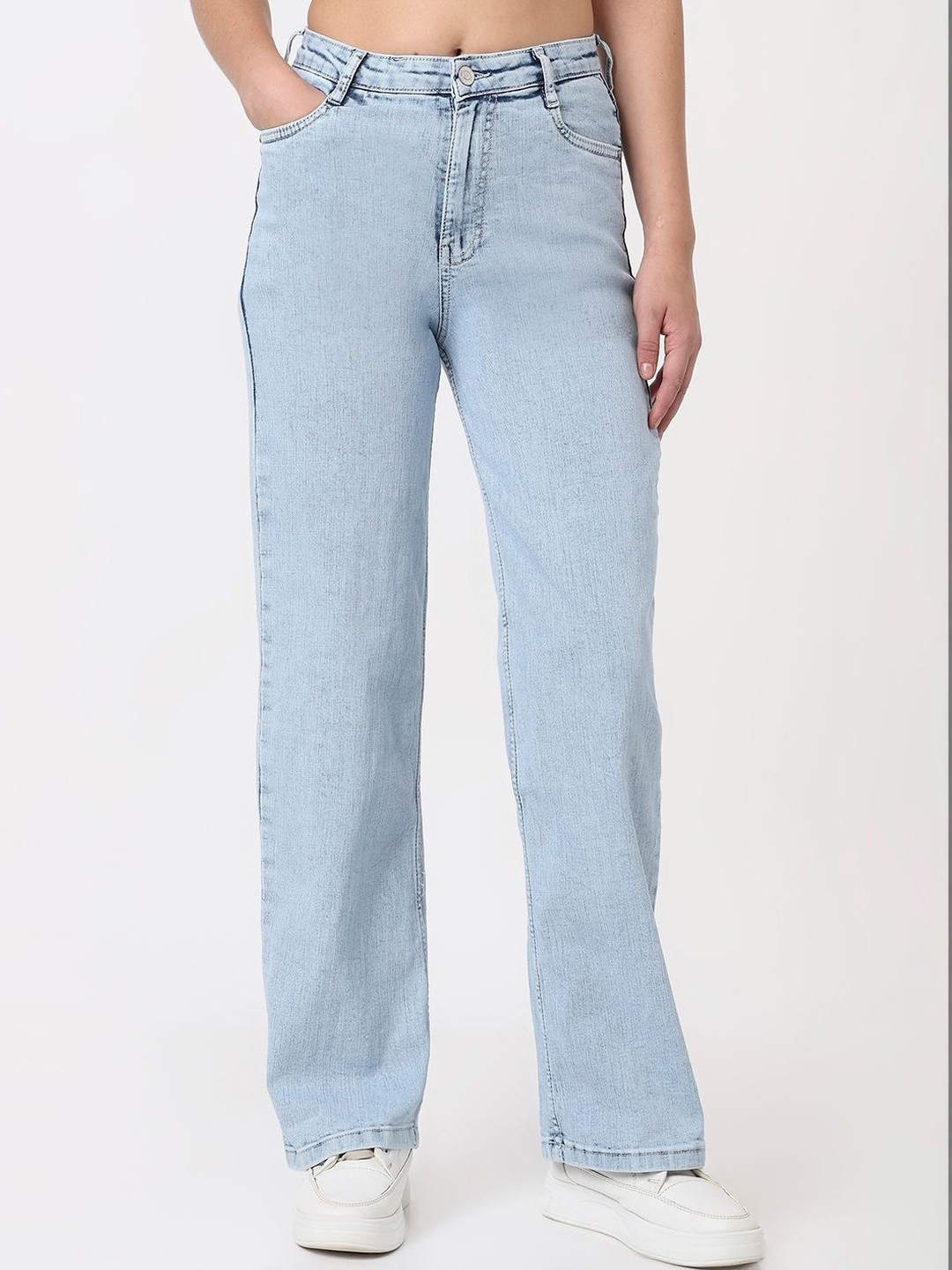 Kraus Jeans Women High-Rise Light Fade Jeans