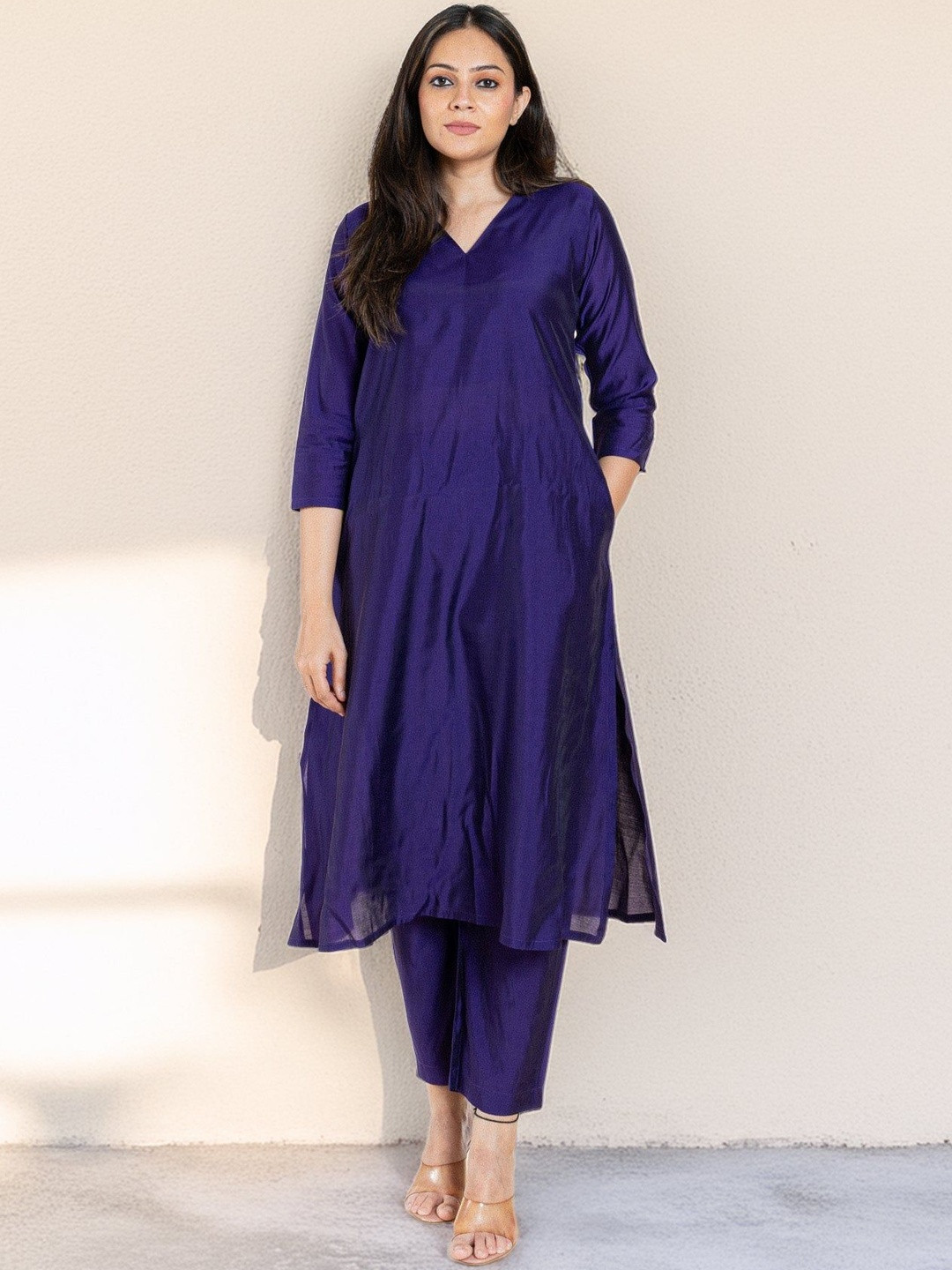 GORGONE Women Regular Kurta with Trousers