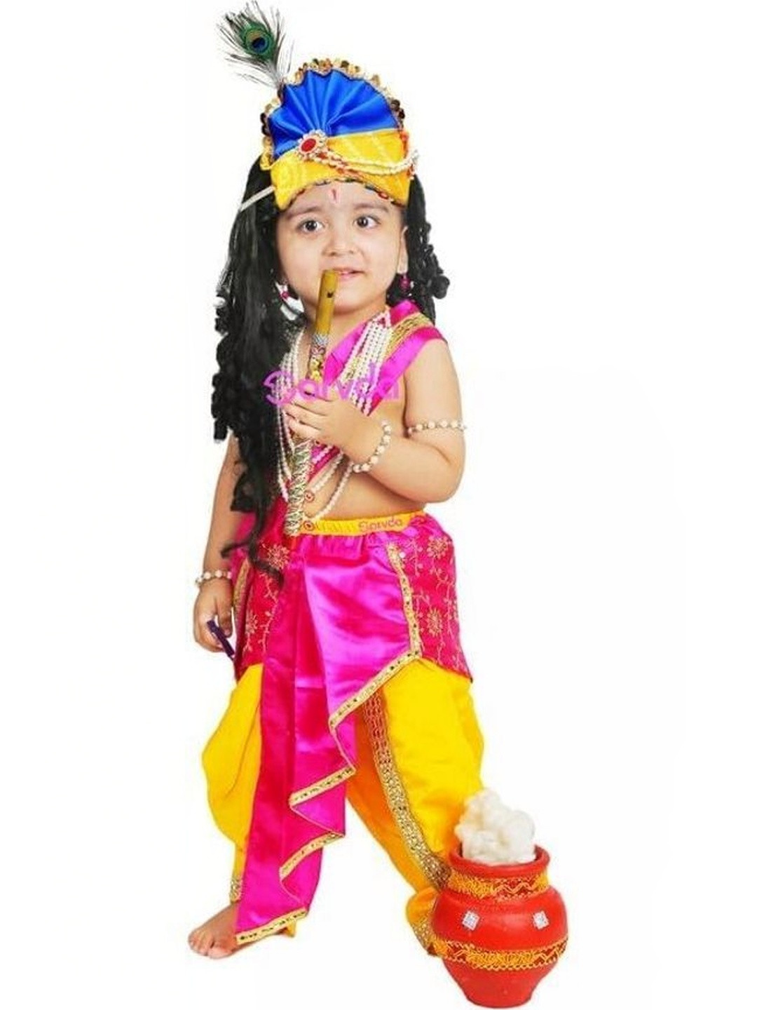 Sarvda Kids Krishna Janmashtami Dress