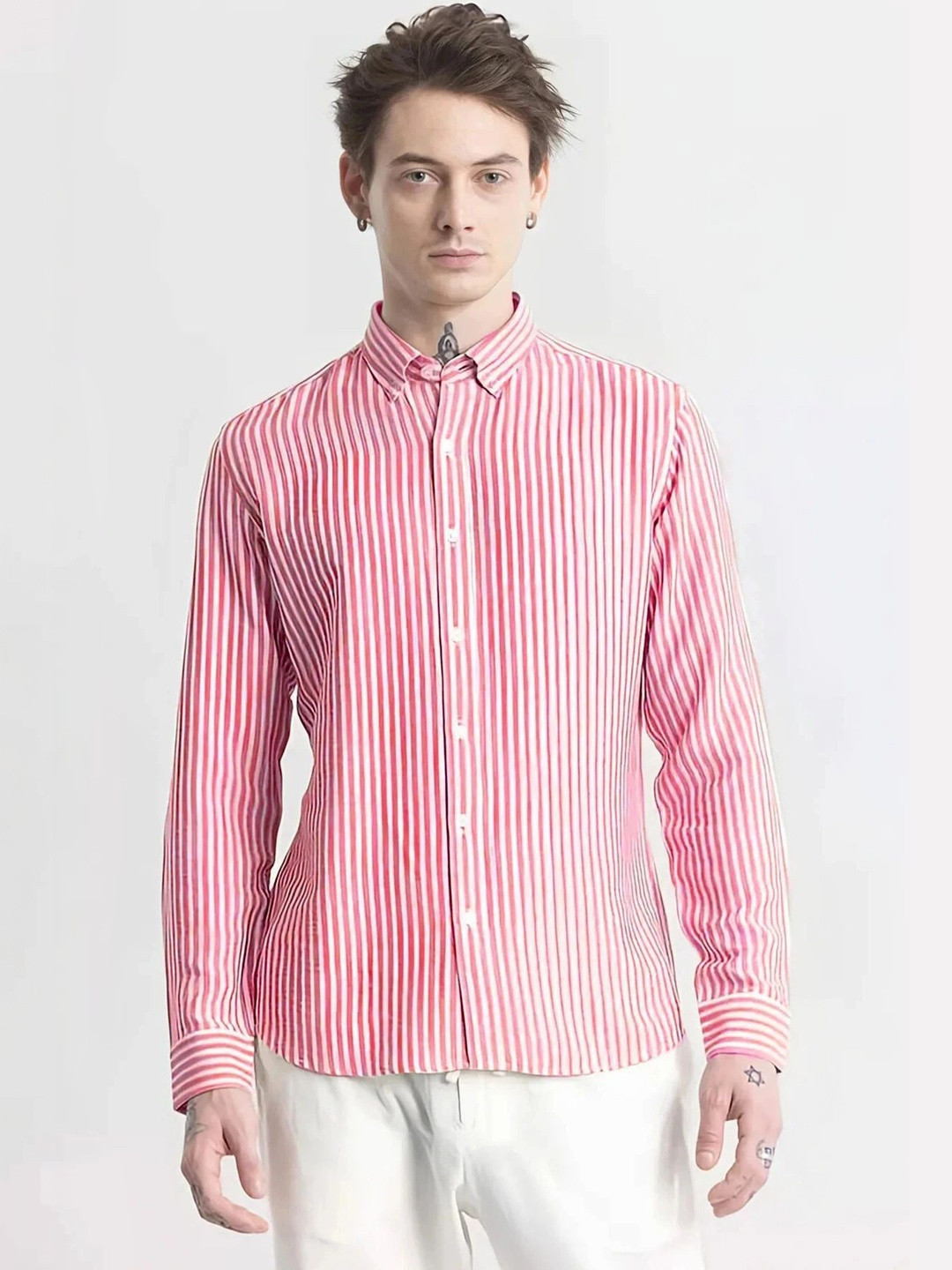 OTUS Men Classic Striped Casual Shirt