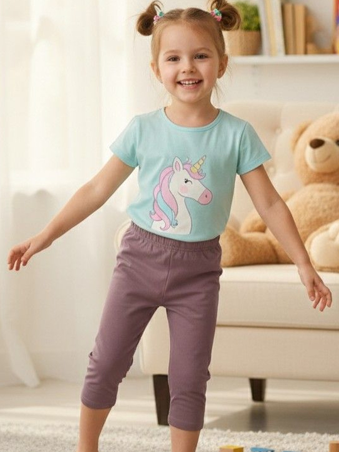 Moda Rapido Girls Ankle Length Leggings