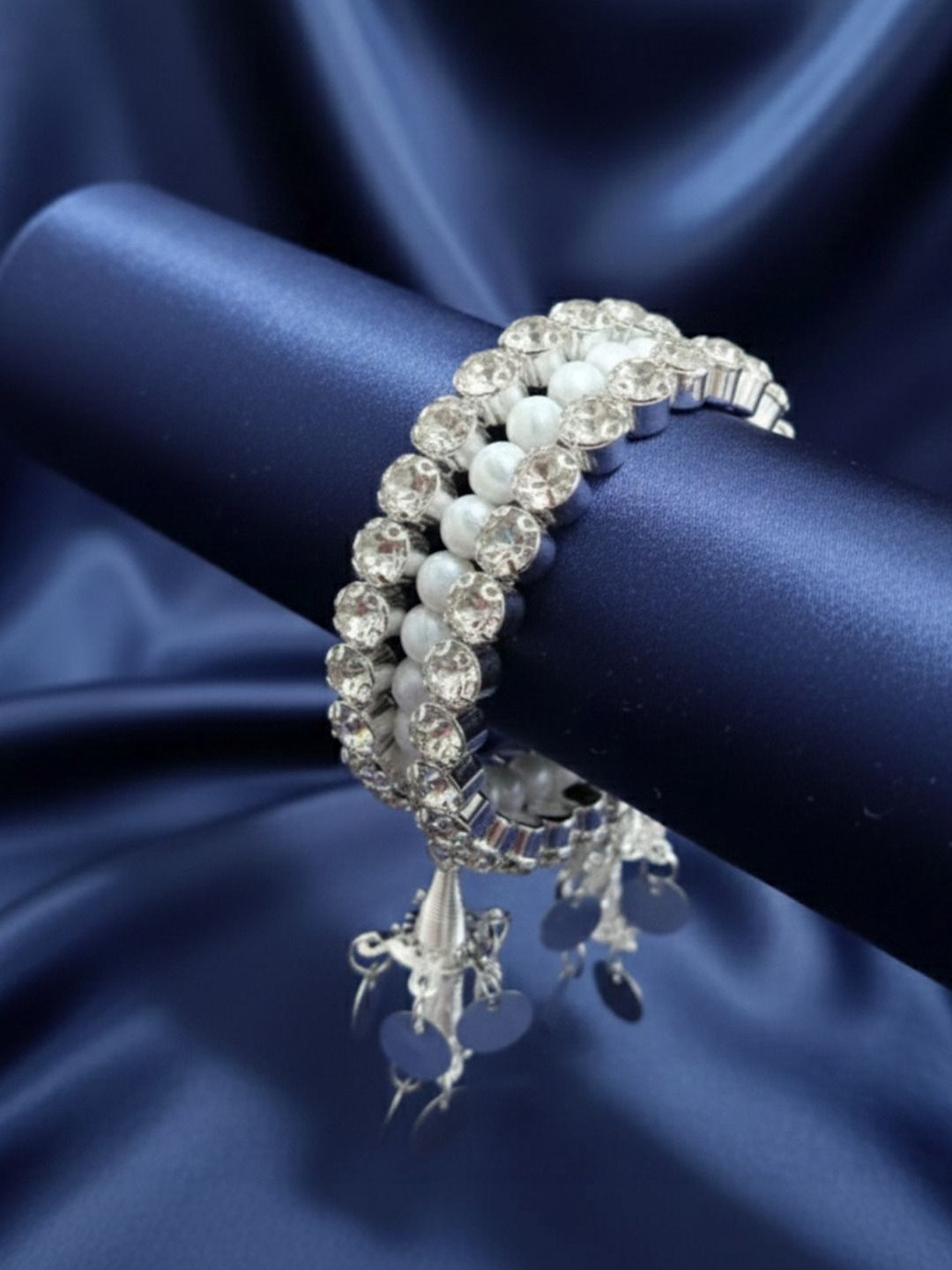Nui Women Silver-Plated Wraparound Bracelet