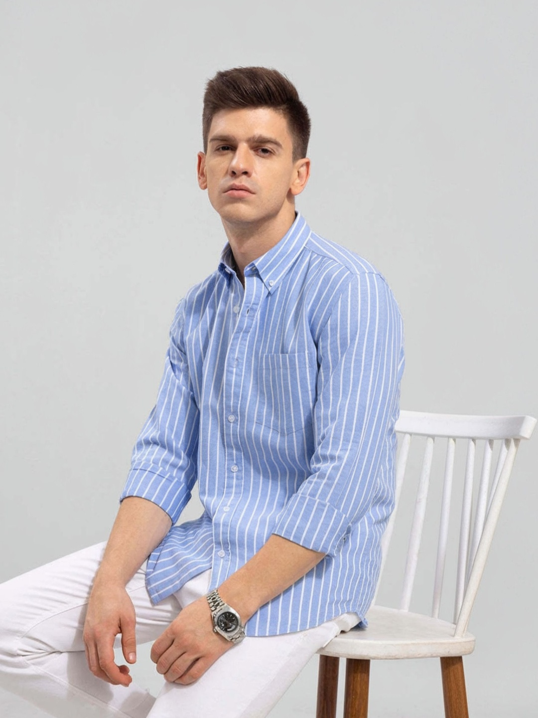 OTUS Men Classic Striped Casual Shirt