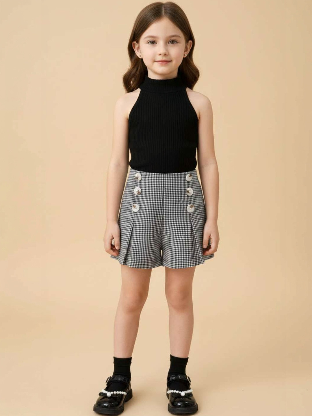 DANFORTH Checked Top With Shorts