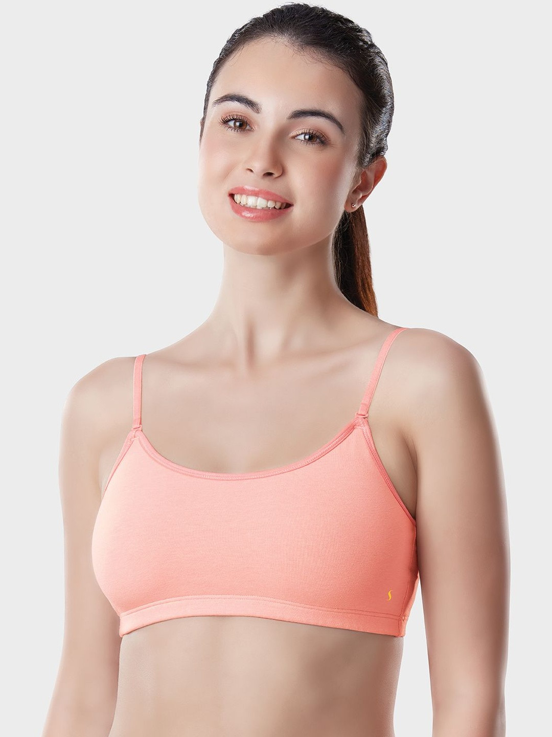 DIXCY SCOTT Slimz Wirefree Non-Padded Multiway Detachable Straps Cotton Cami Bra (SB111)
