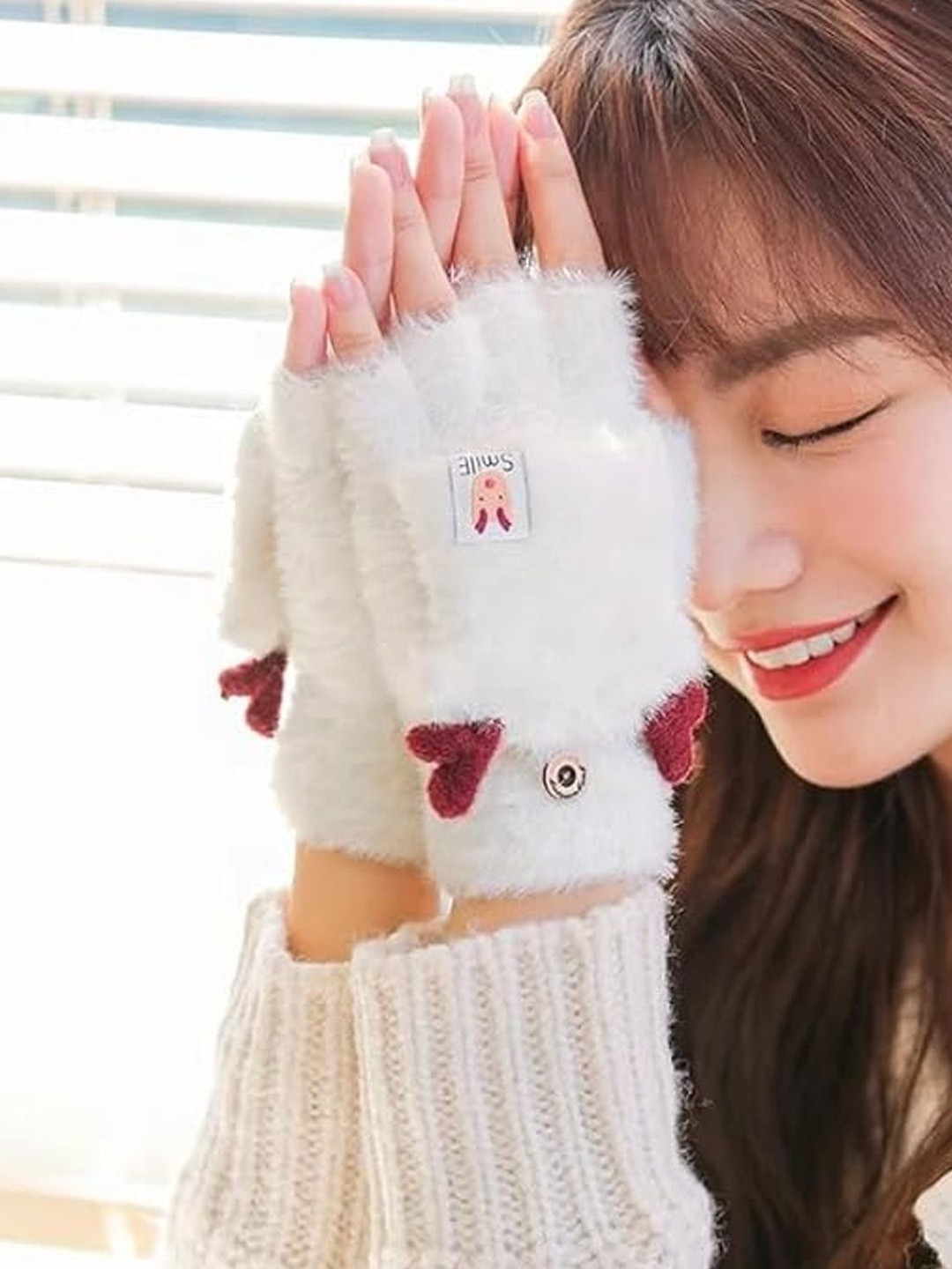 Bizarro.in Women Acrylic Winter Gloves