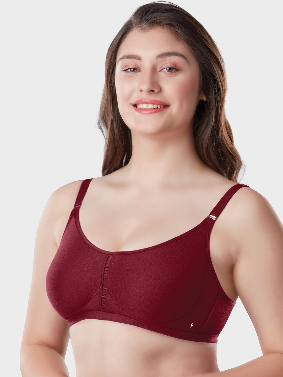 DIXCY SCOTT Slimz Wirefree Non-Padded Shaper Stitch Full Figure Y-Frame Bra - SB321