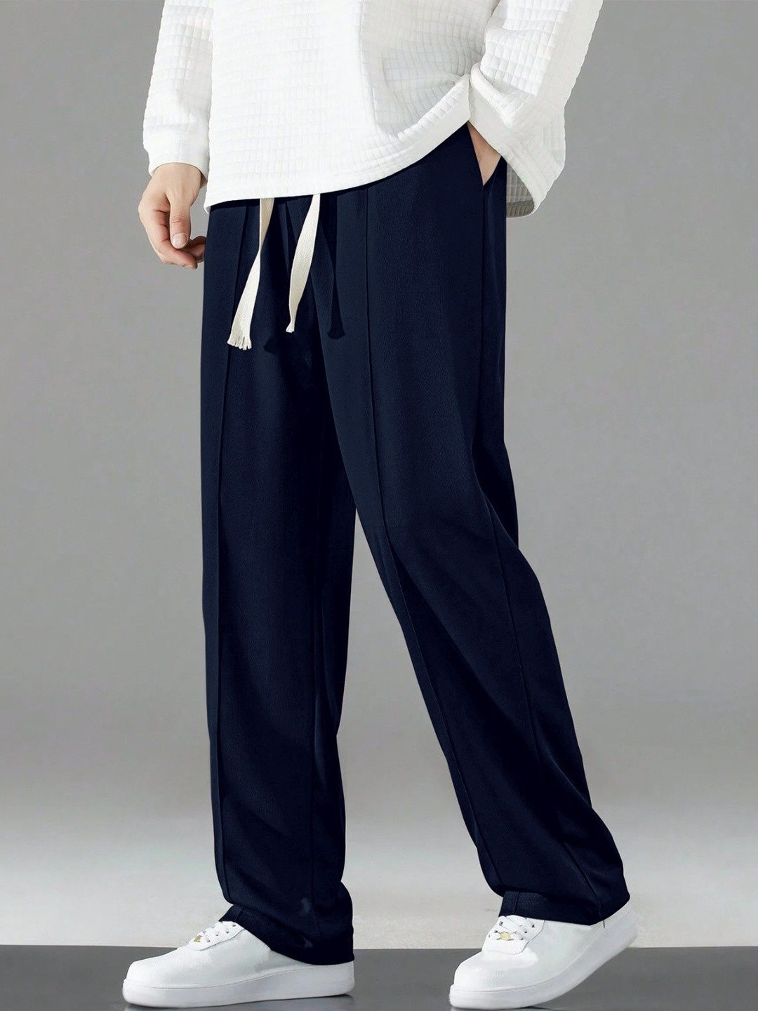 GENZILOOKS Men High-Rise Trousers