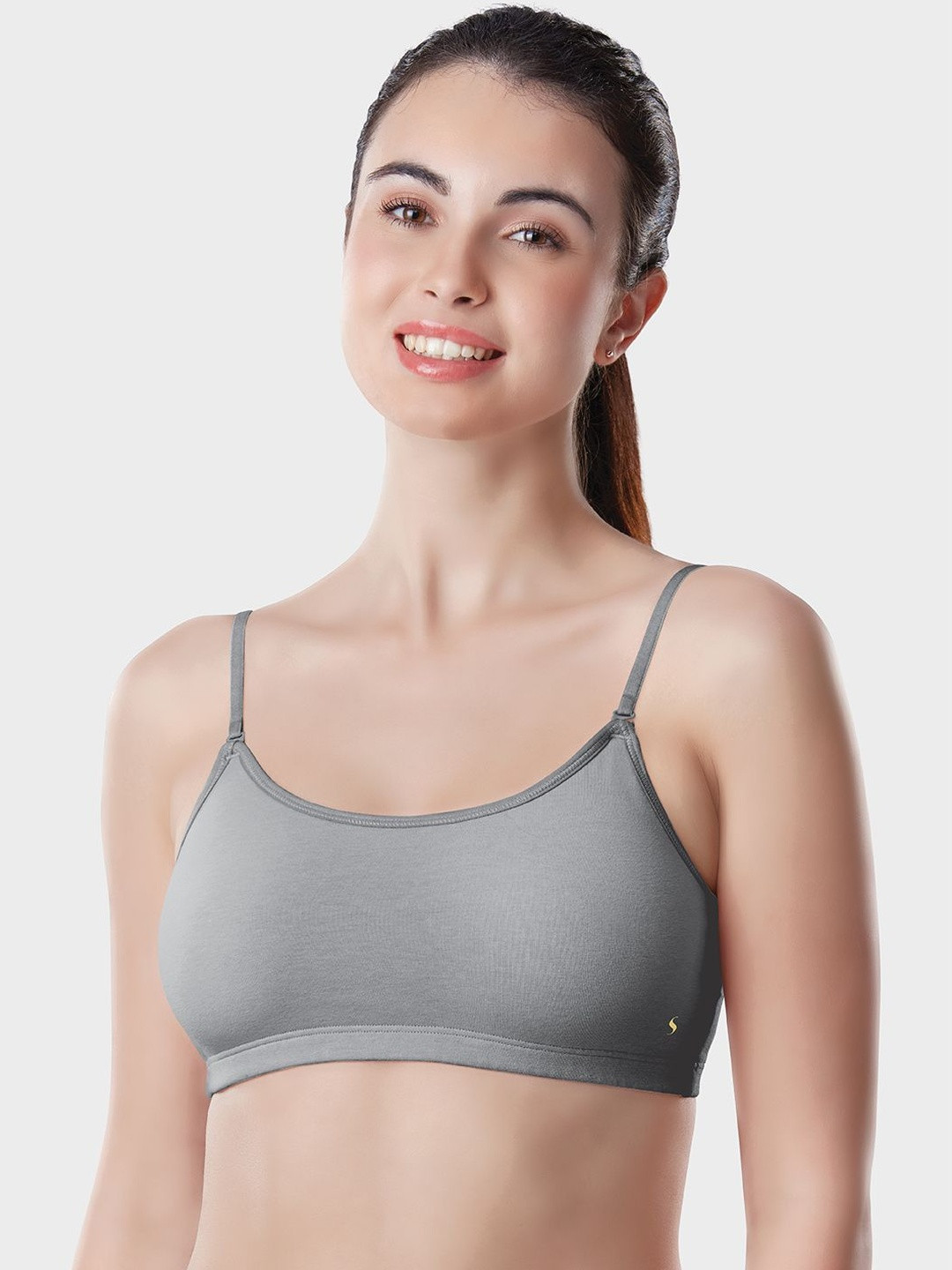 DIXCY SCOTT Slimz Wirefree Non-Padded Multiway Detachable Straps Cotton Cami Bra (SB111)