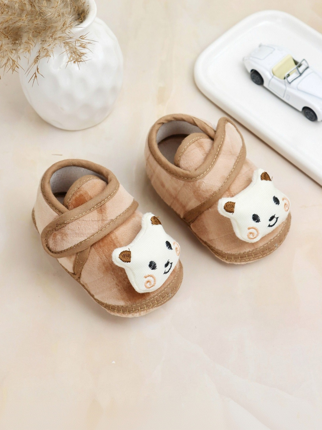KIDSUN Unisex Infant Kids Casual Cotton Booties - Soft & Cozy Winter Shoes