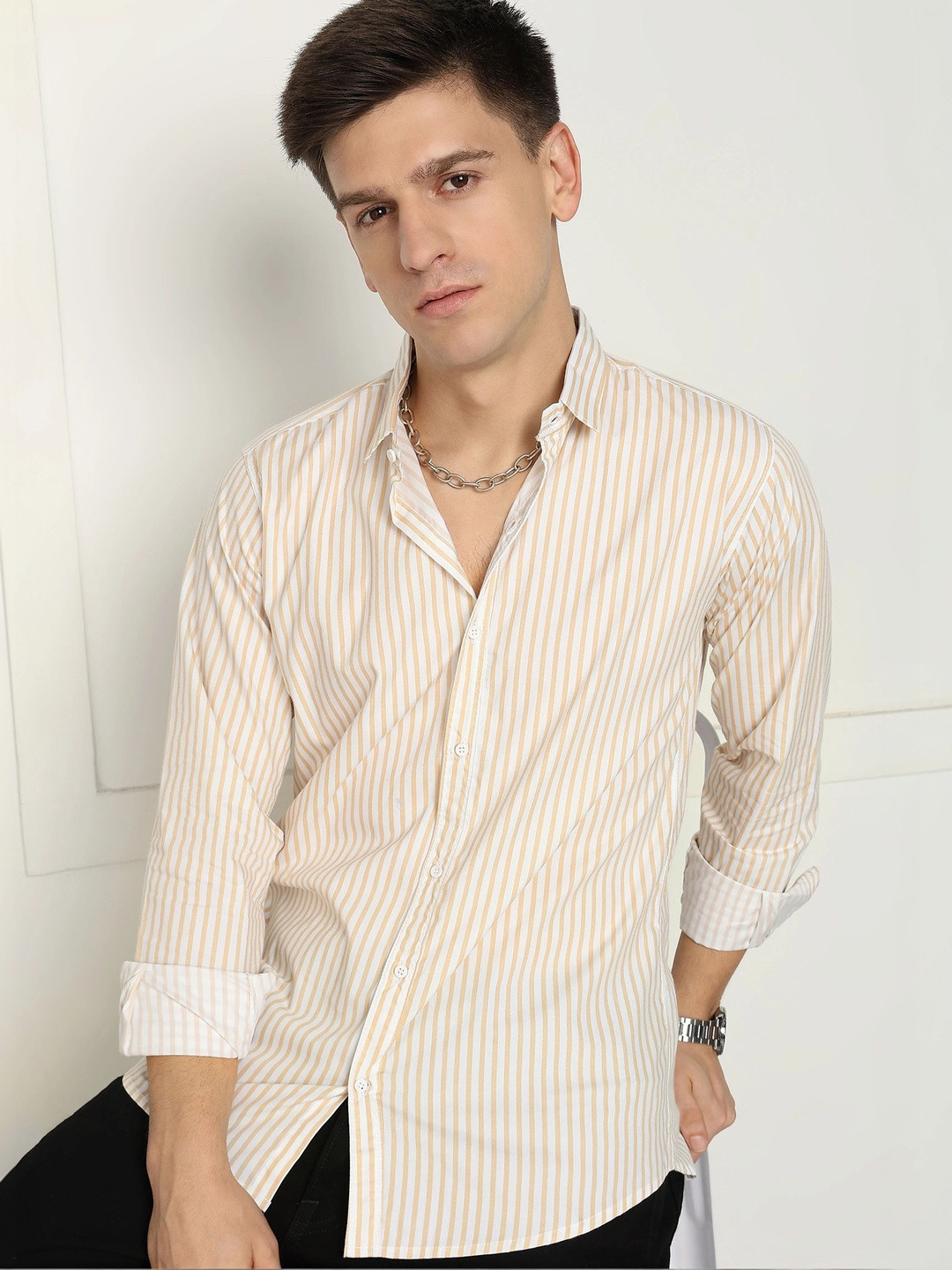 OTUS Men Classic Striped Casual Shirt