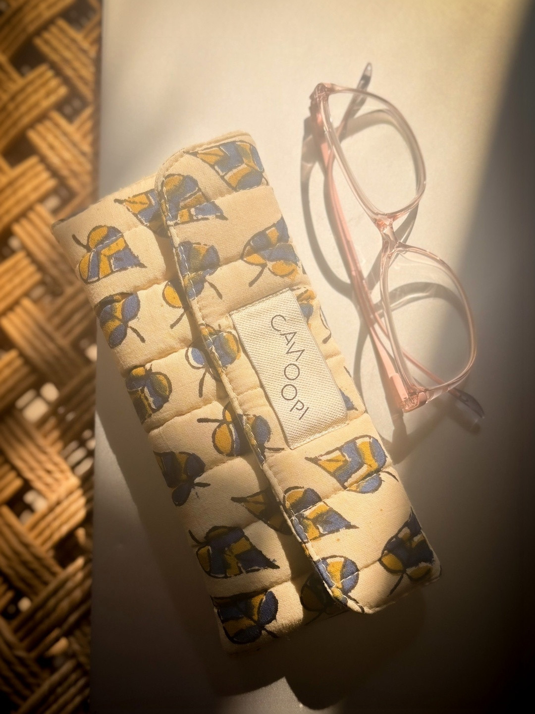 Canoopi Printed Cotton Sunglasses Case