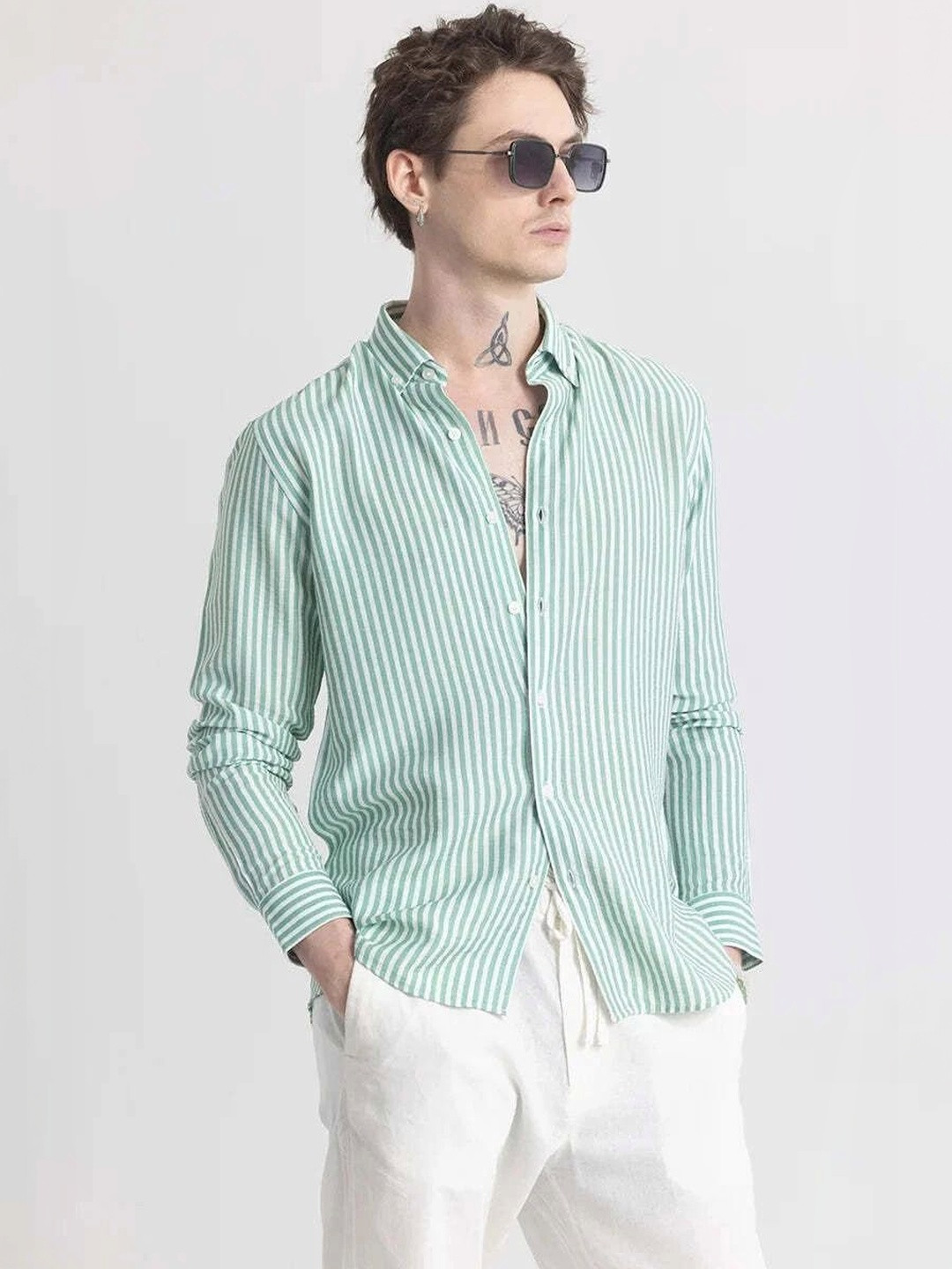 OTUS Men Classic Striped Casual Shirt