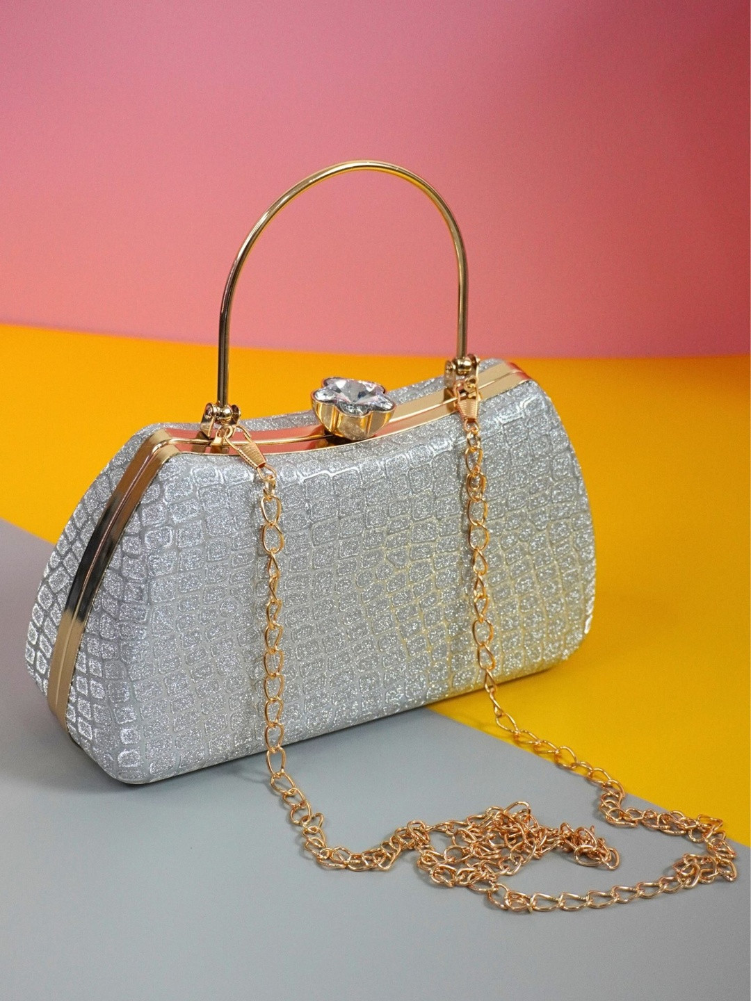 OSTY Textured Box Clutch
