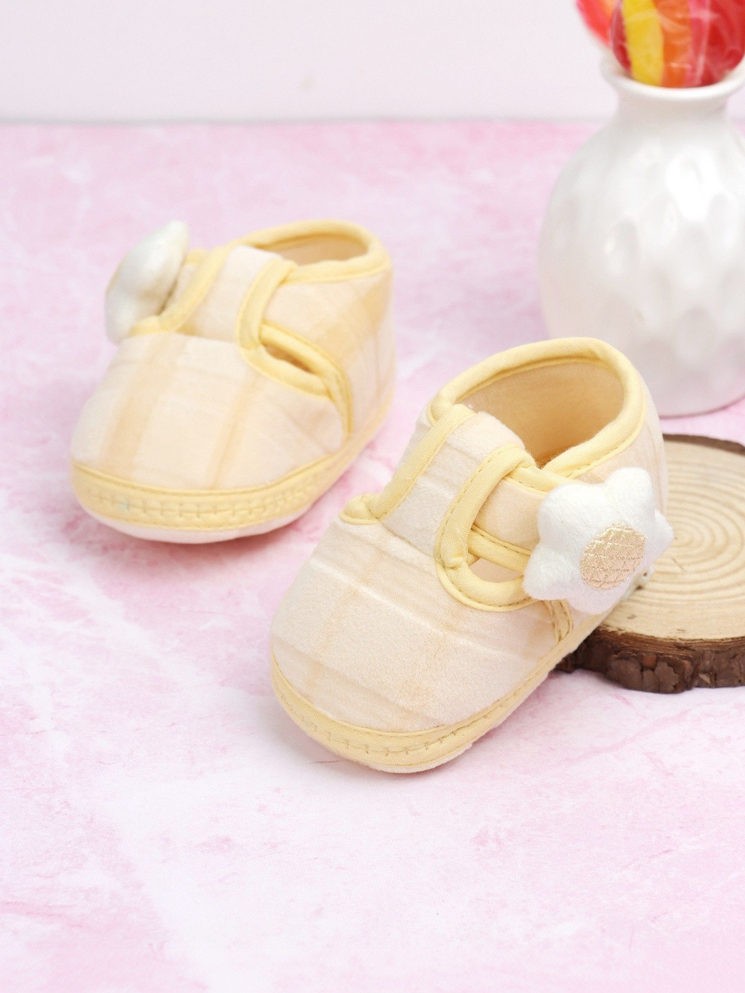 KIDSUN Unisex Kids Cotton Booties - Soft Footwear