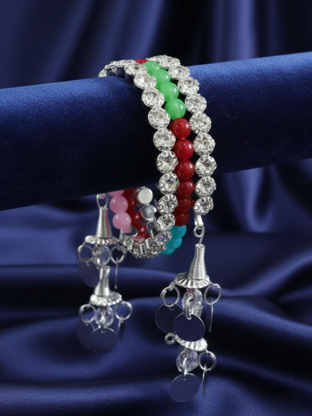 Nui Women Silver-Plated Wraparound Bracelet
