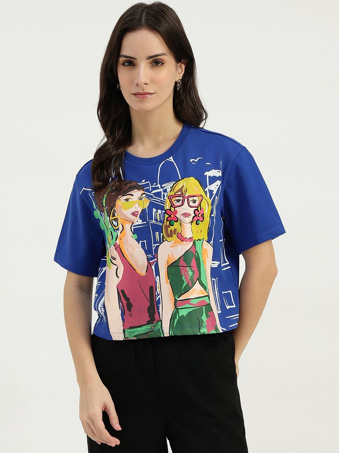 United Colors of Benetton Women Printed T-shirt